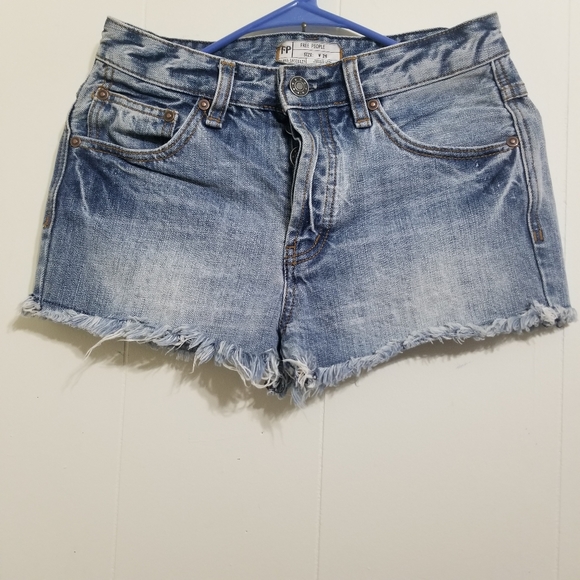 Free People 5 Button-Fly, Jeans Shorts - Picture 1 of 8